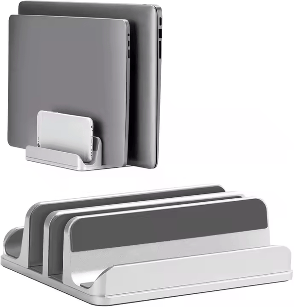 iDock Newly Designed 4 In 1 Up to 17.3 Inches 4 Slots Aluminum Width Adjustable Vertical Laptop Stand - iDock Laptopstand