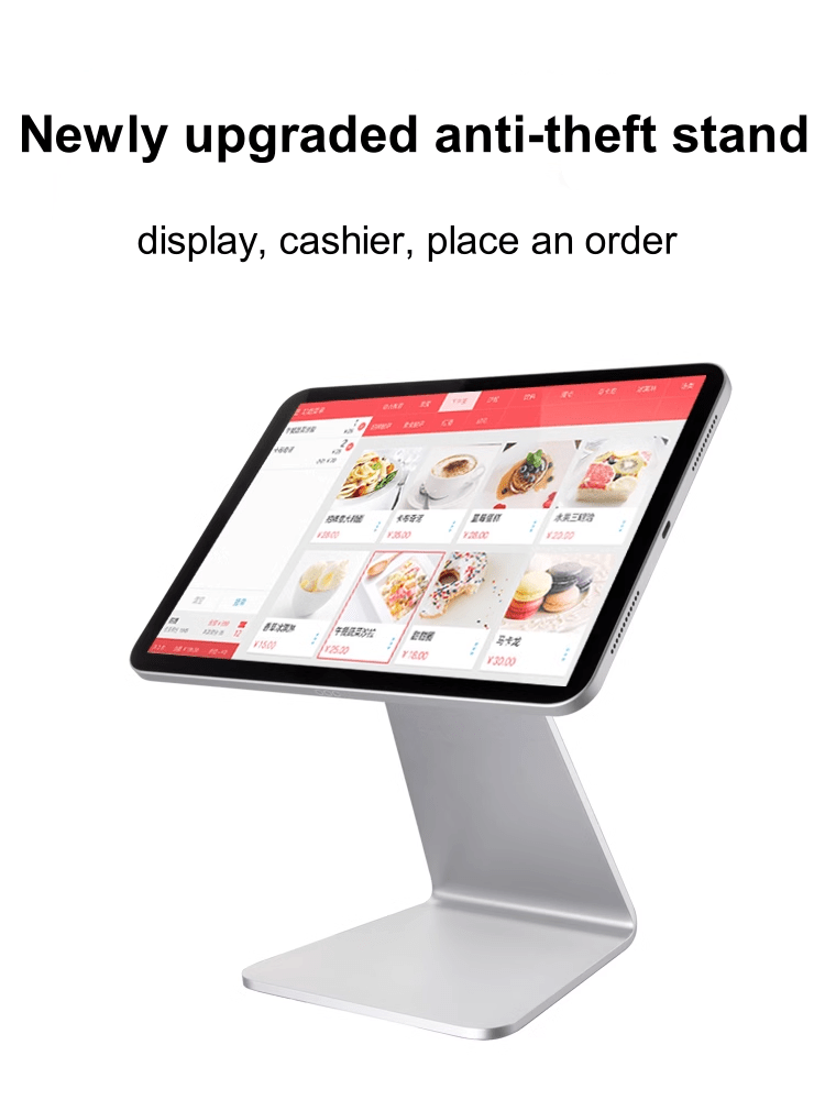 iDock Newly Tablet Cashier Stand Order Anti - theft Stand with Lock Face Recognition Desktop Aluminum Alloy Universal iPad Holder - iDock Laptopstand