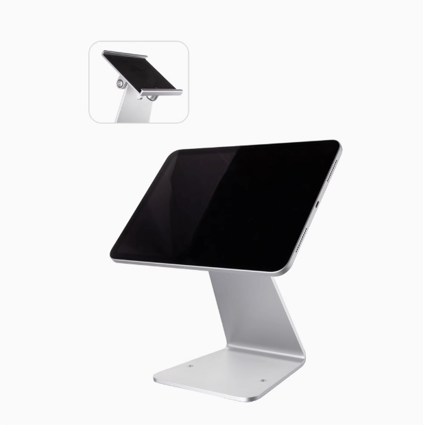 iDock Newly Tablet Cashier Stand Order Anti - theft Stand with Lock Face Recognition Desktop Aluminum Alloy Universal iPad Holder - iDock Laptopstand
