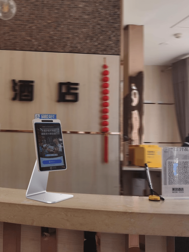 iDock Newly Tablet Cashier Stand Order Anti - theft Stand with Lock Face Recognition Desktop Aluminum Alloy Universal iPad Holder - iDock Laptopstand