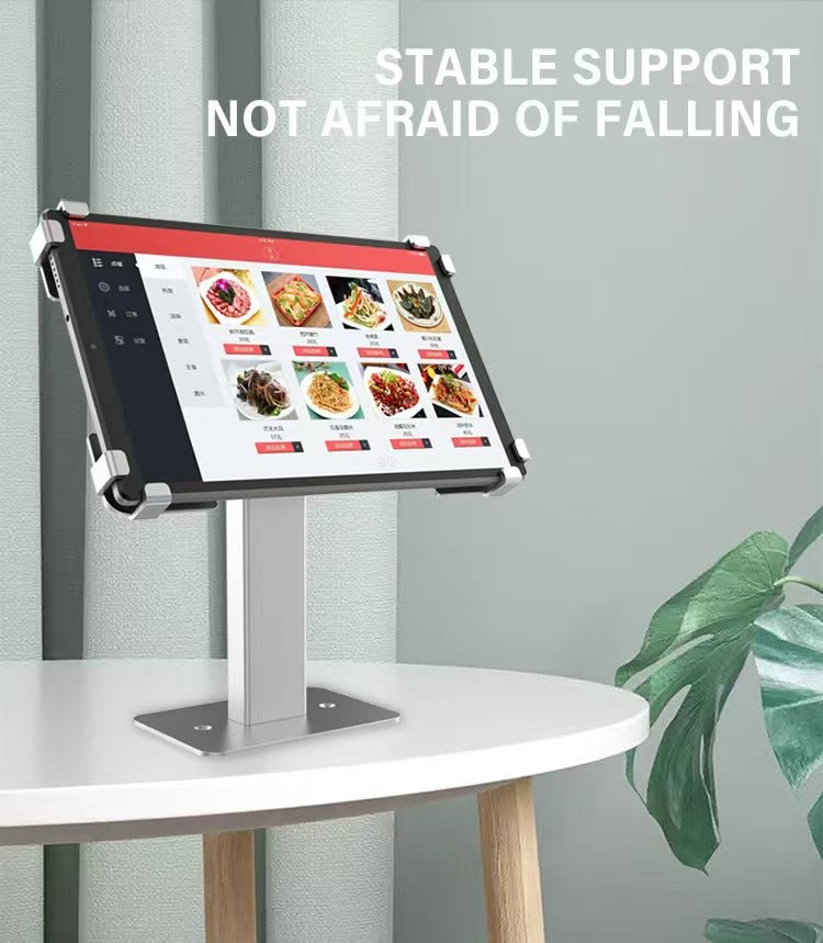 iDock Newly Upgraded Adjustable Angle Desktop Tablet Stand Aluminum Alloy Perforated iPad Holder Compatible with 10 - 13 Inches - iDock Laptopstand