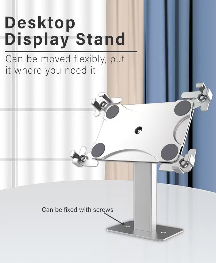 iDock Newly Upgraded Adjustable Angle Desktop Tablet Stand Aluminum Alloy Perforated iPad Holder Compatible with 10 - 13 Inches - iDock Laptopstand