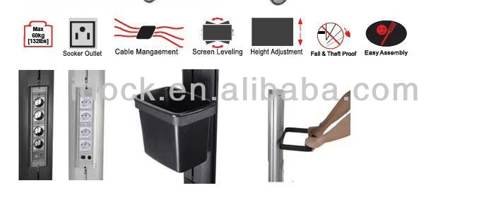 iDock PC Mobile Computer Cart Computer Table Laptop Table - iDock Laptopstand