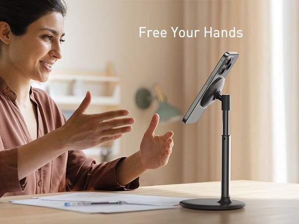 iDock Portable 360° Rotation Height Adjustable Magnetic Phone Holder - iDock Laptopstand