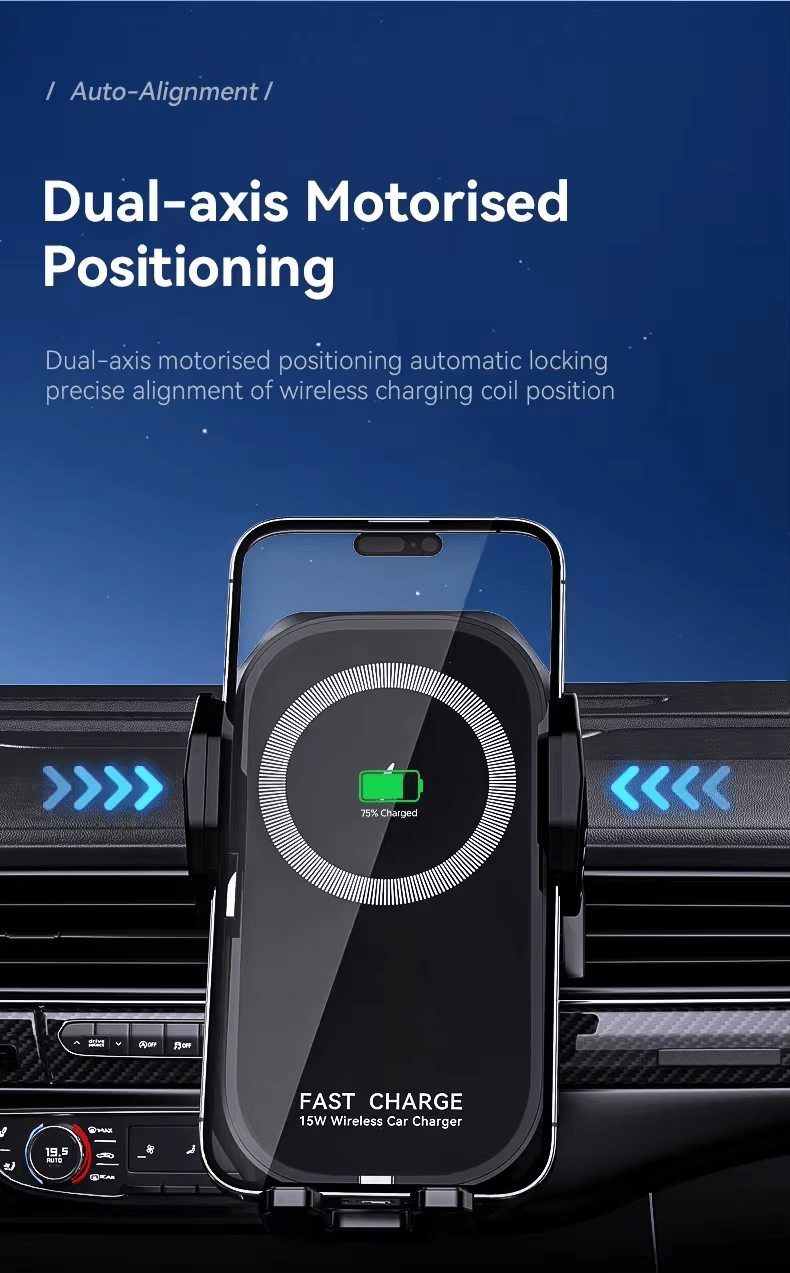 iDock Portable Adjustable Aromatherapy Car Wireless Charging Holder for Mobile Phone - iDock Laptopstand