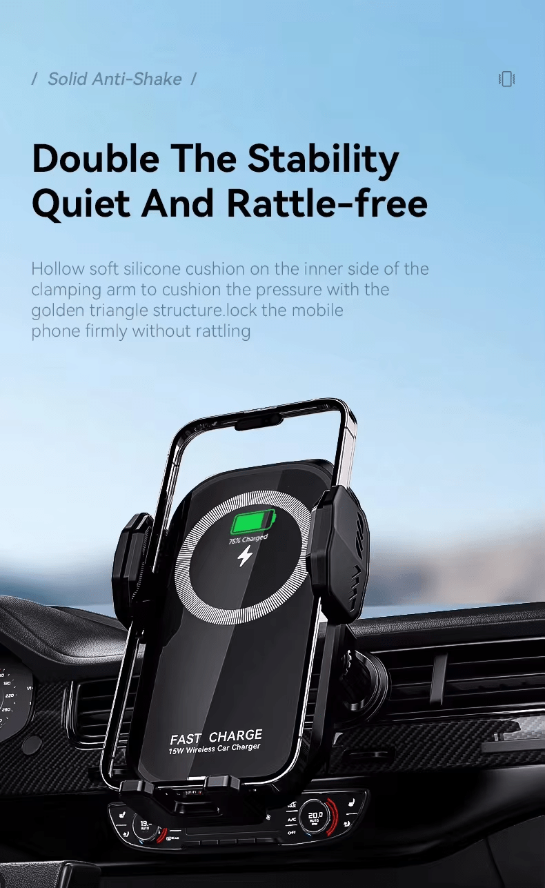 iDock Portable Adjustable Aromatherapy Car Wireless Charging Holder for Mobile Phone - iDock Laptopstand