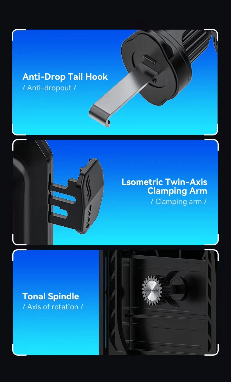 iDock Portable Adjustable Aromatherapy Car Wireless Charging Holder for Mobile Phone - iDock Laptopstand