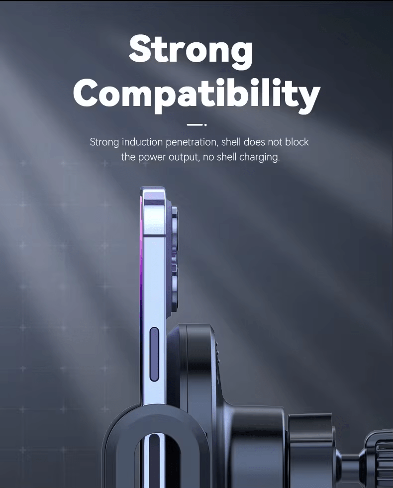 iDock Portable Adjustable Smart Car Wireless Charging Stand Car Wireless Fast Charging Holder for Mobile Phone - iDock Laptopstand