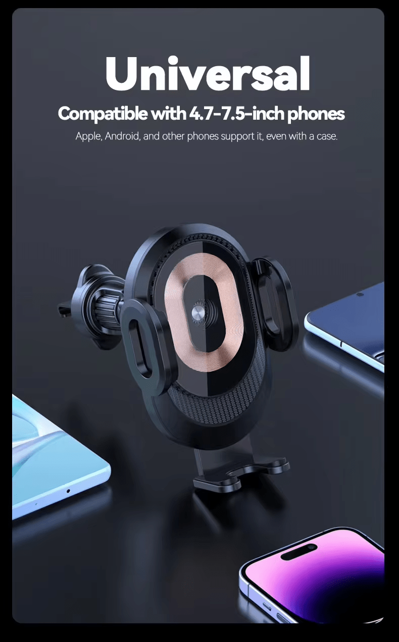 iDock Portable Adjustable Smart Car Wireless Charging Stand Car Wireless Fast Charging Holder for Mobile Phone - iDock Laptopstand