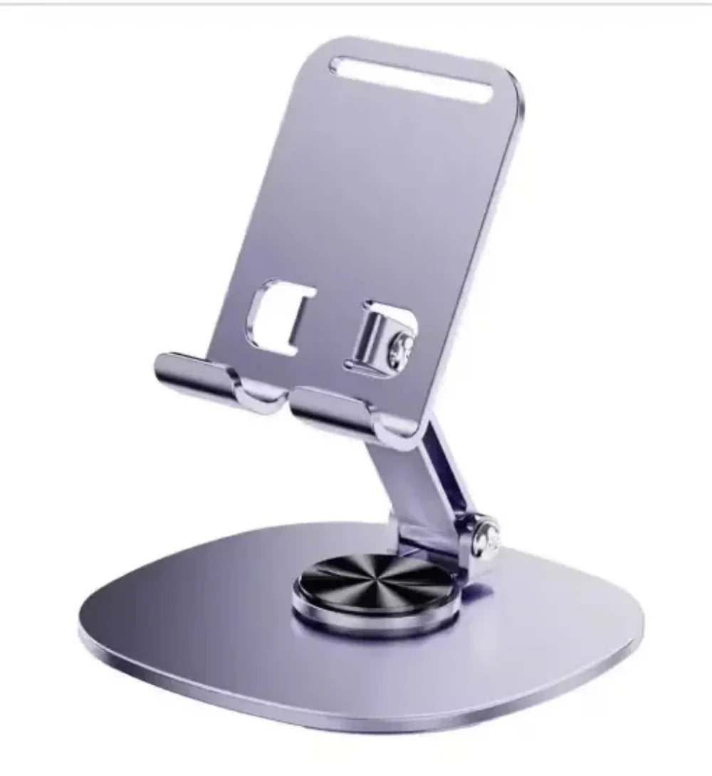 iDock Portable Aluminum Fully Foldable Angle Adjustable Desk 360 rotation Cell Phone Stand Holder - iDock Laptopstand