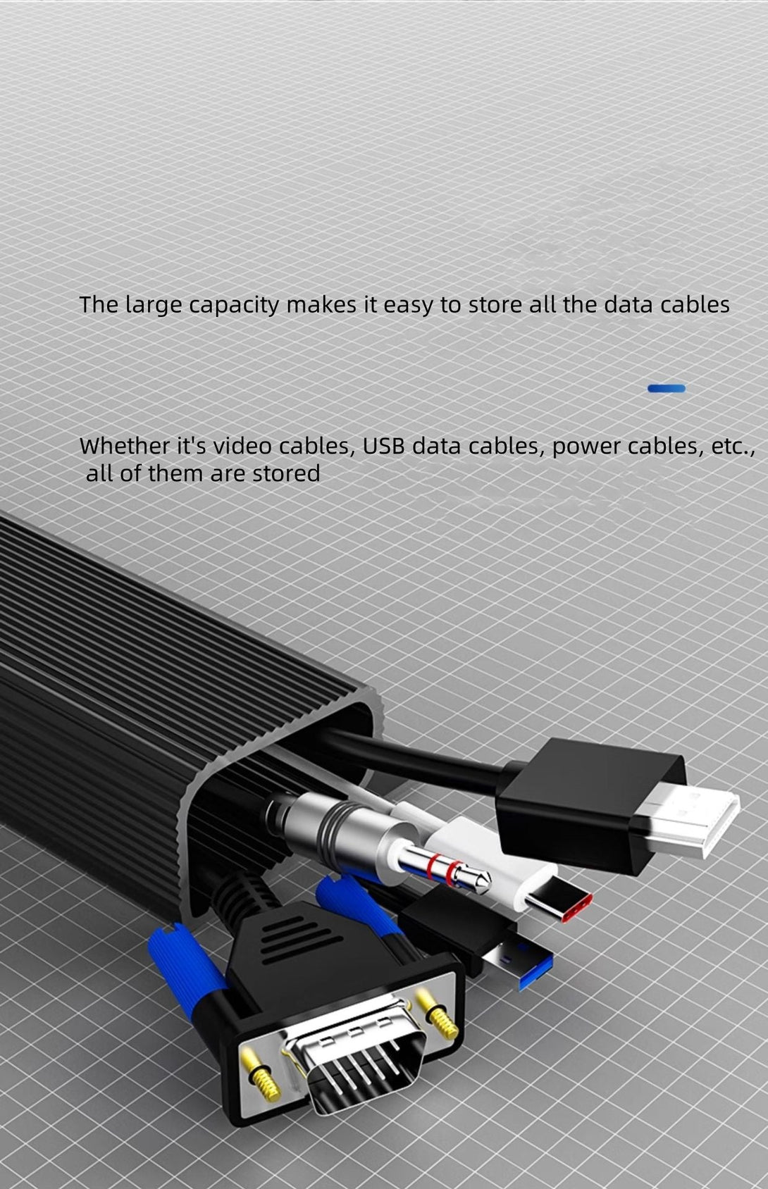 iDock Portable Desktop Wire Storage Shelf Under - table Thread Organizer Under - table Cable Management Slot - iDock Laptopstand