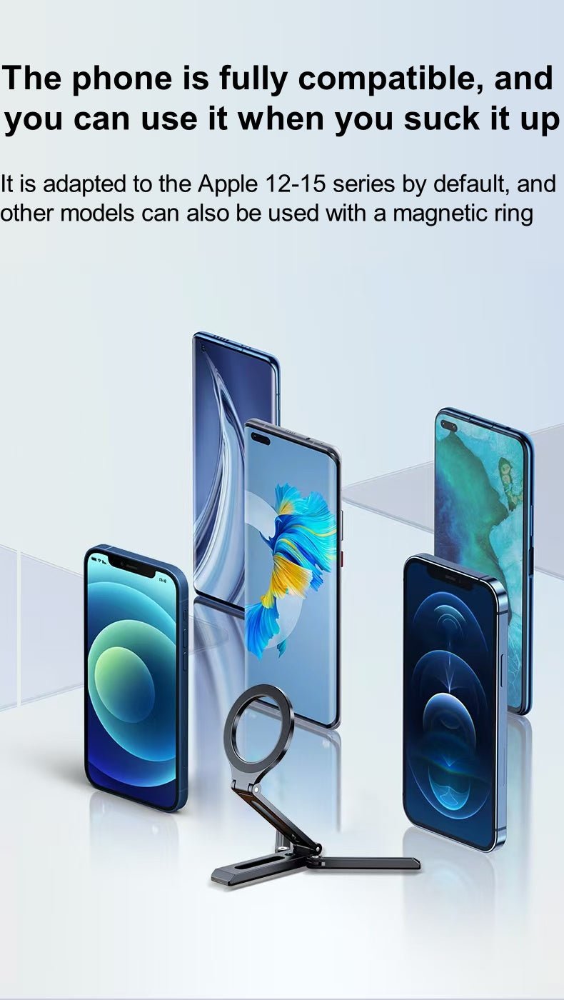 iDock Portable Double - fold Multi - angle Rotation Phone Holder Travel Portable Strong Magnetic Phone Stand - iDock Laptopstand