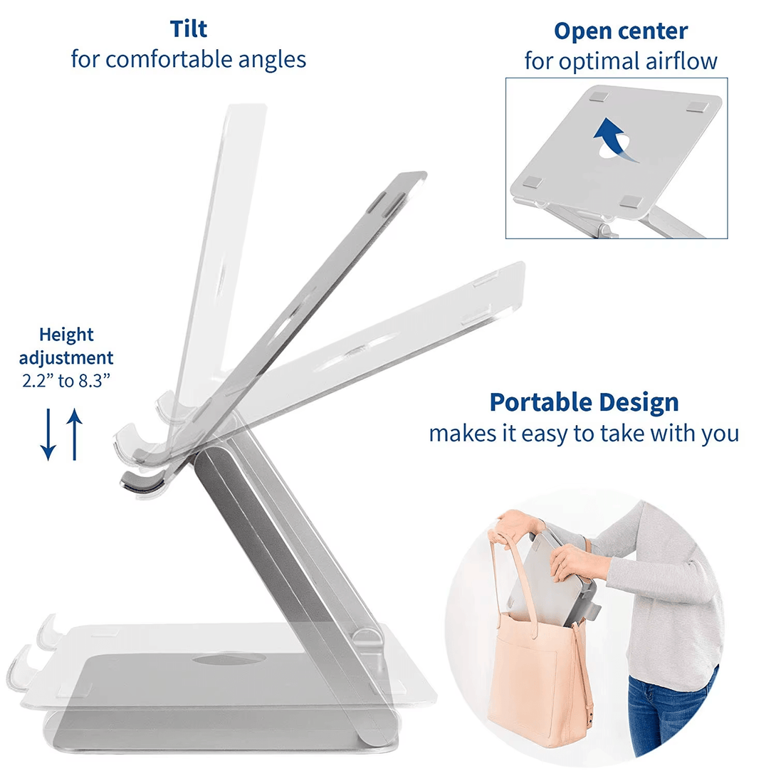 iDock Portable Foldable Adjustable Flexible Aluminium Laptop Stand - iDock Laptopstand