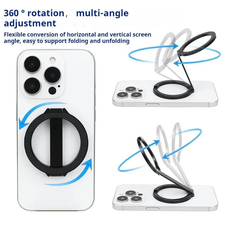 iDock Portable Folding 360° Rotation Phone Holder Travel Portable Strong Magnetic Phone Stand - iDock Laptopstand