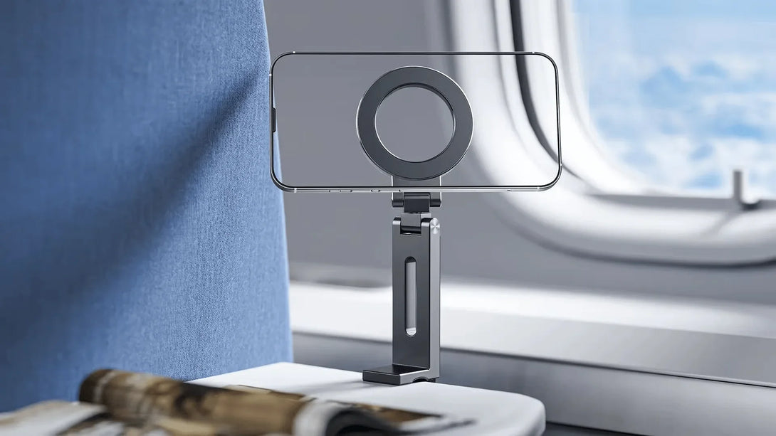 iDock Portable Folding Adjustable Angle 360 Rotation Phone Holder Travel Portable Phone Stand Magnetic Attraction Phone Bracket - iDock Laptopstand