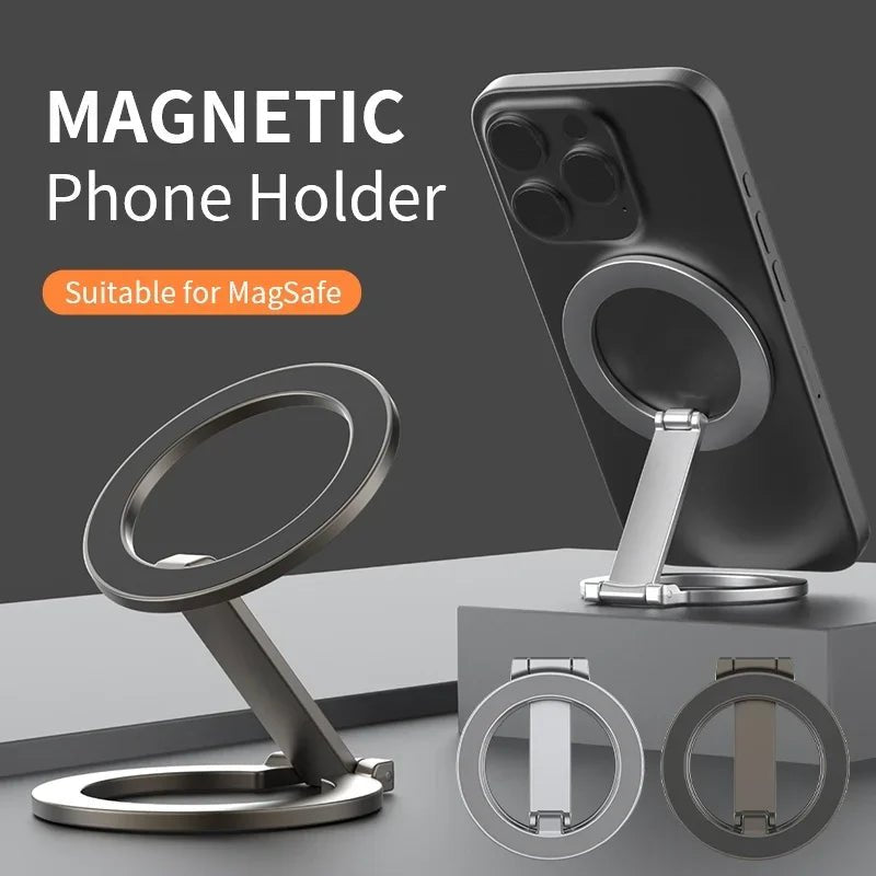 iDock Portable Folding Adjustable Angle Double Sided Magnetic Phone Stand Holder Suitable for Magsafe - iDock Laptopstand