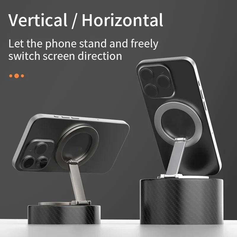 iDock Portable Folding Adjustable Angle Double Sided Magnetic Phone Stand Holder Suitable for Magsafe - iDock Laptopstand