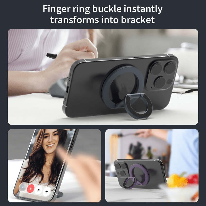 iDock Portable Folding Adjustable Angle Phone Holder Travel Portable Strong Magnetic Phone Ring Stand - iDock Laptopstand