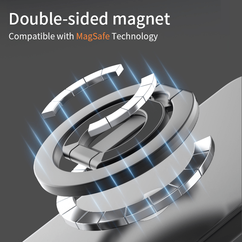 iDock Portable Folding Adjustable Angle Phone Holder Travel Portable Strong Magnetic Phone Ring Stand - iDock Laptopstand