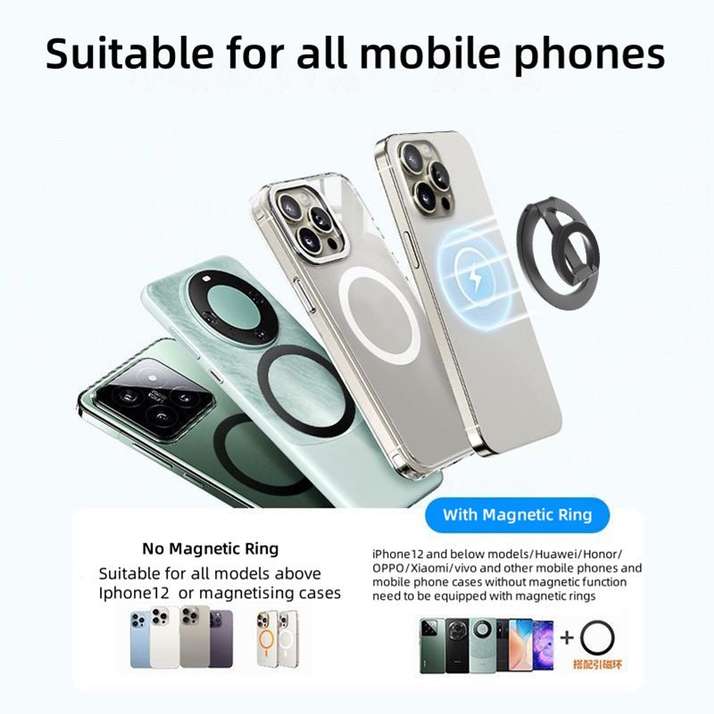 iDock Portable Folding Adjustable Angle Phone Holder Travel Portable Strong Magnetic Phone Ring Stand - iDock Laptopstand