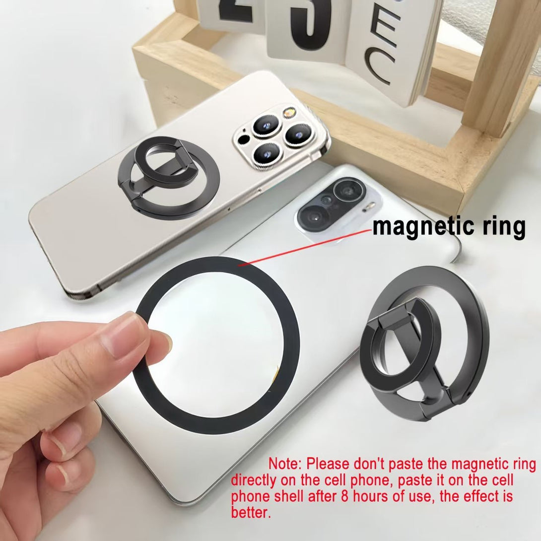 iDock Portable Folding Adjustable Angle Phone Holder Travel Portable Strong Magnetic Phone Ring Stand - iDock Laptopstand