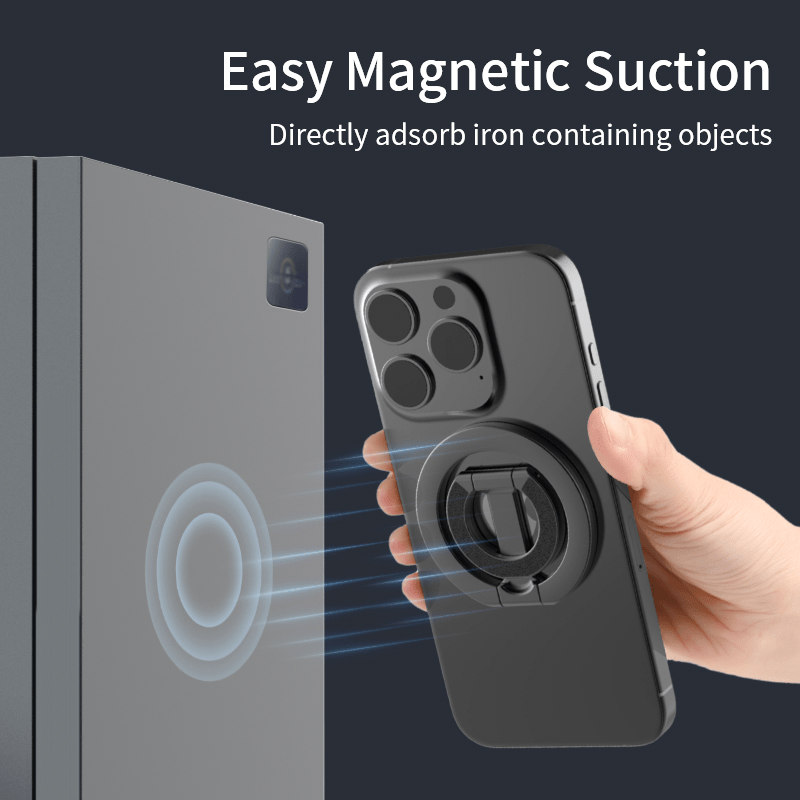 iDock Portable Folding Adjustable Angle Phone Holder Travel Portable Strong Magnetic Phone Ring Stand - iDock Laptopstand