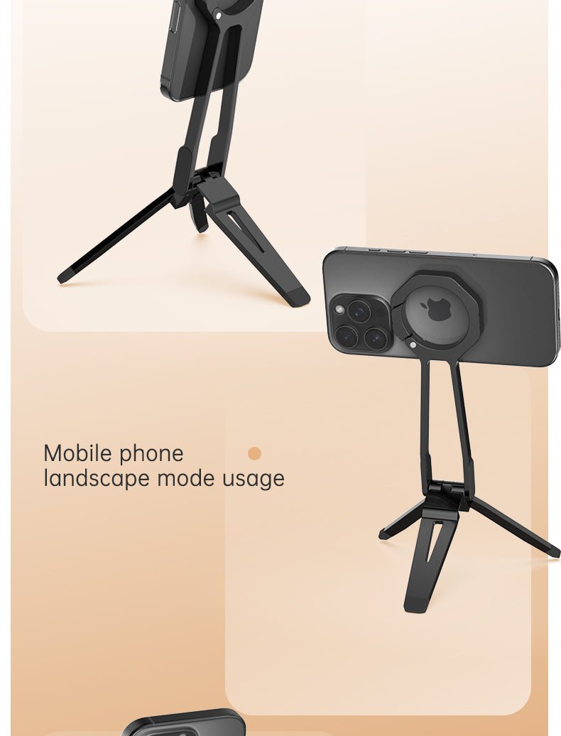 iDock Portable Folding Colorful Spring Buckle Magnetic Mobile Phone Tripod - iDock Laptopstand