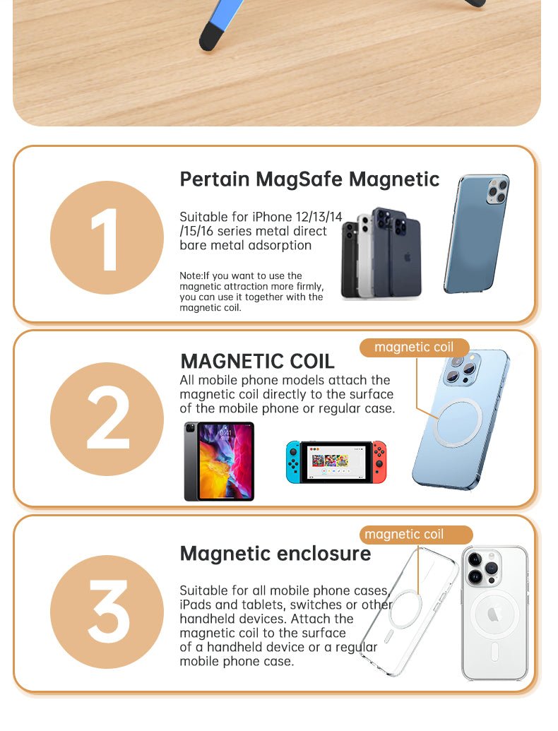 iDock Portable Folding Colorful Spring Buckle Magnetic Mobile Phone Tripod - iDock Laptopstand