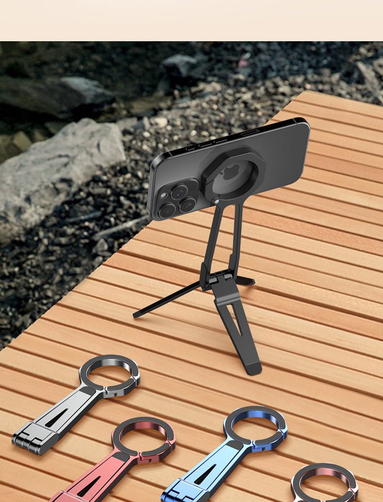 iDock Portable Folding Colorful Spring Buckle Magnetic Mobile Phone Tripod - iDock Laptopstand