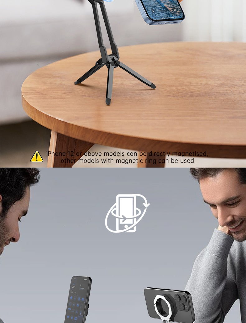 iDock Portable Folding Colorful Spring Buckle Magnetic Mobile Phone Tripod - iDock Laptopstand