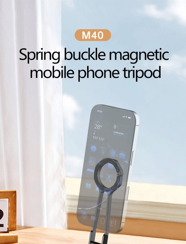 iDock Portable Folding Colorful Spring Buckle Magnetic Mobile Phone Tripod - iDock Laptopstand