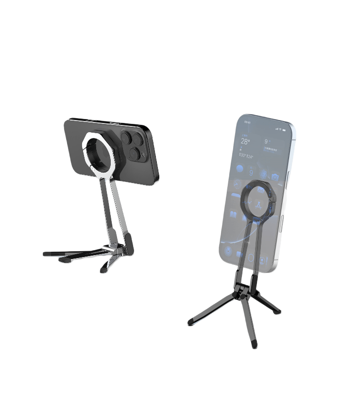 iDock Portable Folding Colorful Spring Buckle Magnetic Mobile Phone Tripod - iDock Laptopstand