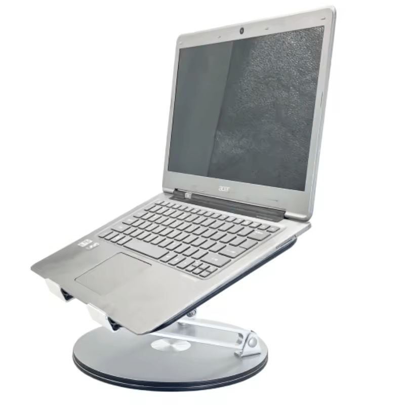 iDock Portable Folding Height Adjustable Aluminum Desktop 360 Rotation Laptop Stand - iDock Laptopstand
