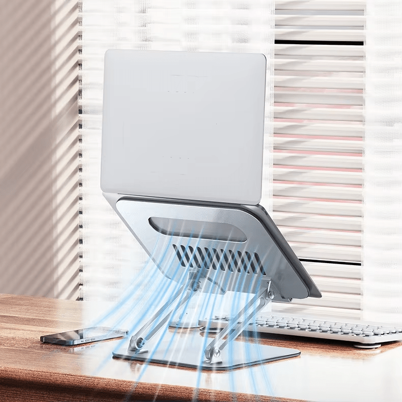 iDock Portable Folding Height Adjustable Aluminum Desktop Laptop Stand - iDock Laptopstand