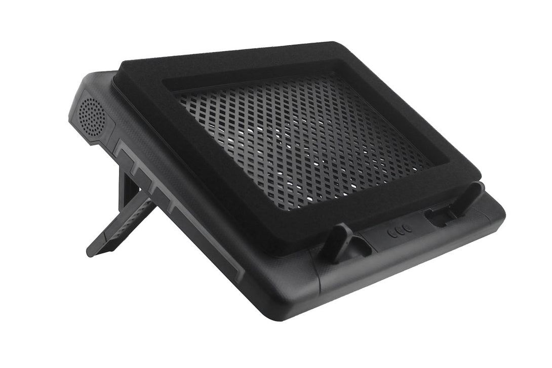iDock Portable Folding Height Adjustable Two Fans Laptop Cooling Pad with RGB Lights Laptop Cooler Support 12 - 17 Inch Laptops - iDock Laptopstand