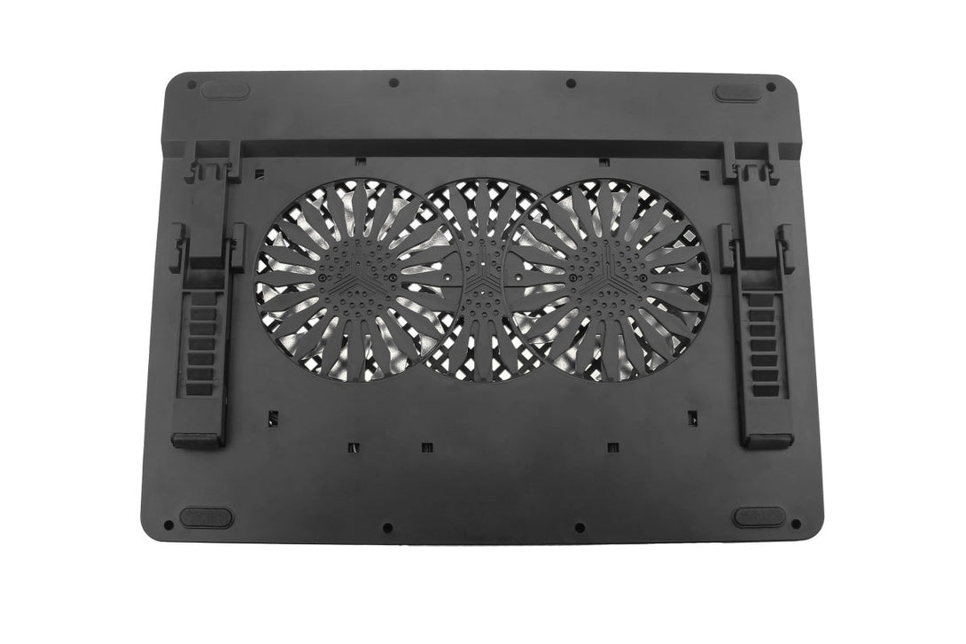 iDock Portable Folding Height Adjustable Two Fans Laptop Cooling Pad with RGB Lights Laptop Cooler Support 12 - 17 Inch Laptops - iDock Laptopstand