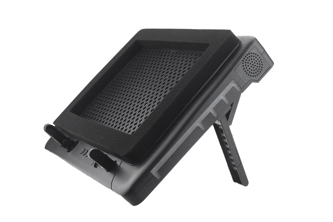 iDock Portable Folding Height Adjustable Two Fans Laptop Cooling Pad with RGB Lights Laptop Cooler Support 12 - 17 Inch Laptops - iDock Laptopstand