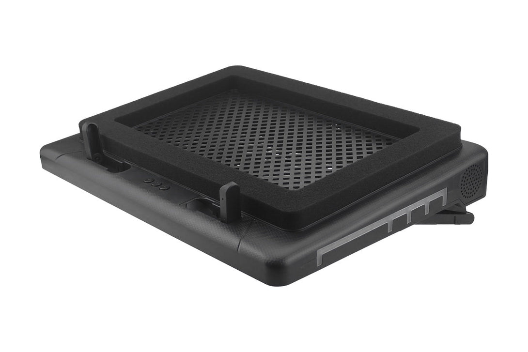 iDock Portable Folding Height Adjustable Two Fans Laptop Cooling Pad with RGB Lights Laptop Cooler Support 12 - 17 Inch Laptops - iDock Laptopstand