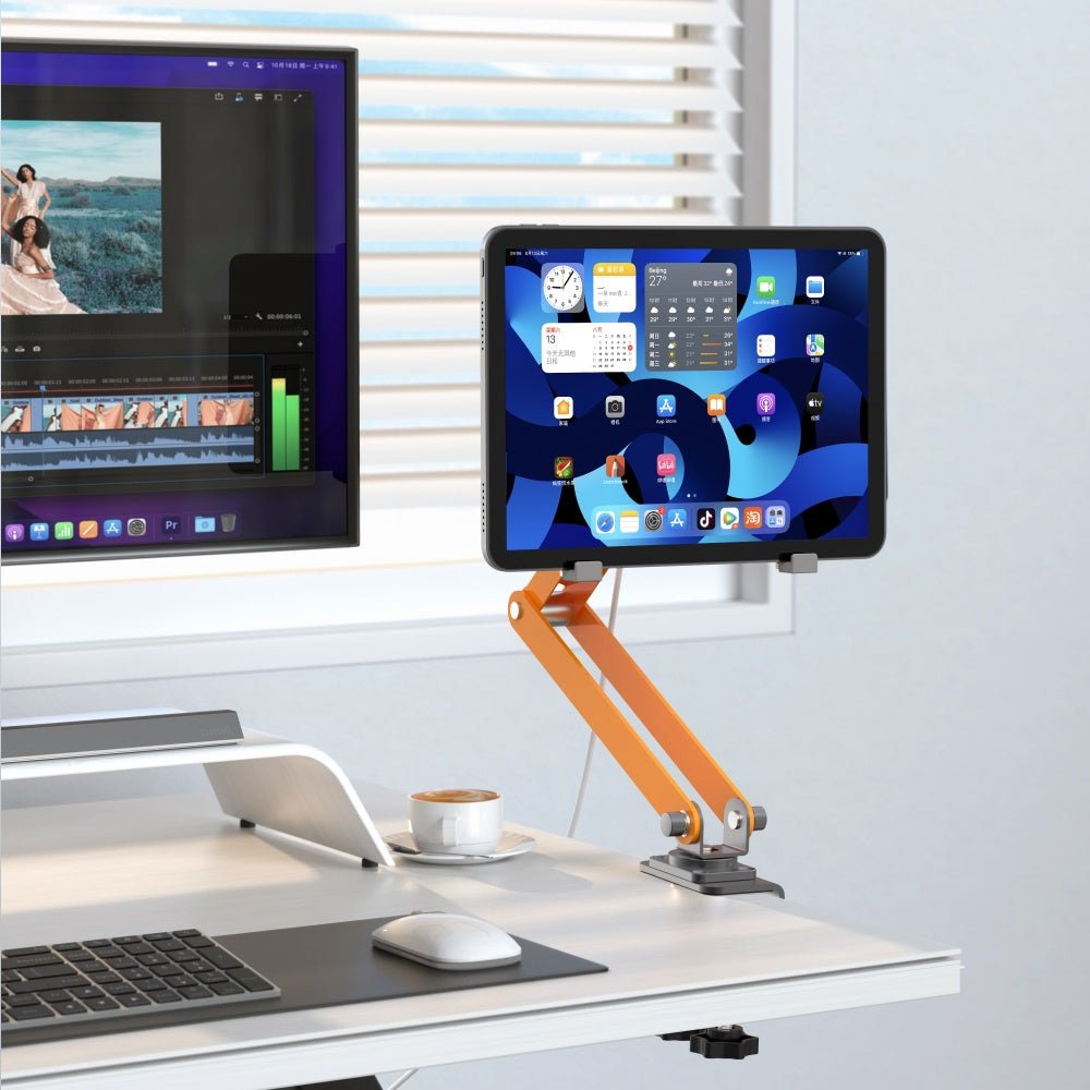 iDock Portable Folding Magnetic Desktop Tablet Stand New Height Angle Adjustable Magnetic iPad Mount for iPad 11 12.9 13 Inch - iDock Laptopstand