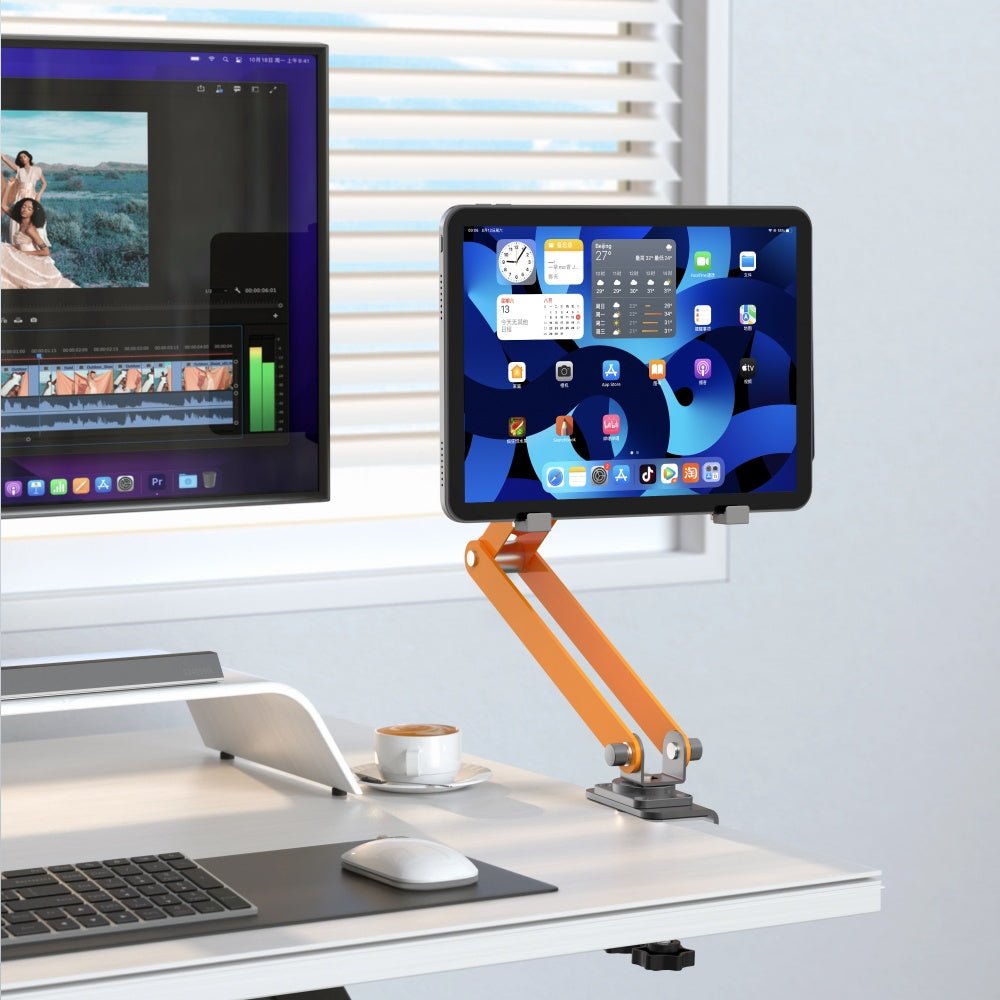 iDock Portable Folding Magnetic Desktop Tablet Stand New Height Angle Adjustable Magnetic iPad Mount for iPad 11 12.9 13 Inch - iDock Laptopstand