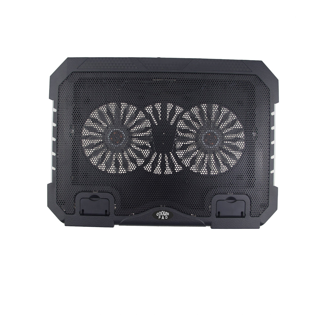 iDock Portable Folding Two Fans Laptop Cooling Pad with Ten RGB Lights Laptop Cooler Support 12 - 17 Inch Laptop with Phone Stand - iDock Laptopstand