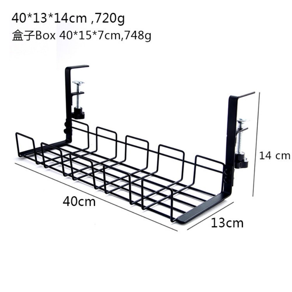 iDock Portable Wrought Iron Desktop Wire Storage and Sorting Shelf Desk Side Storage Shelf Hanging Wire Shelf - iDock Laptopstand