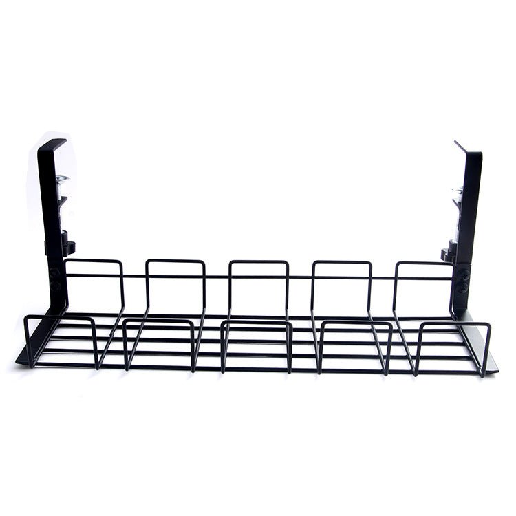iDock Portable Wrought Iron Desktop Wire Storage and Sorting Shelf Desk Side Storage Shelf Hanging Wire Shelf - iDock Laptopstand