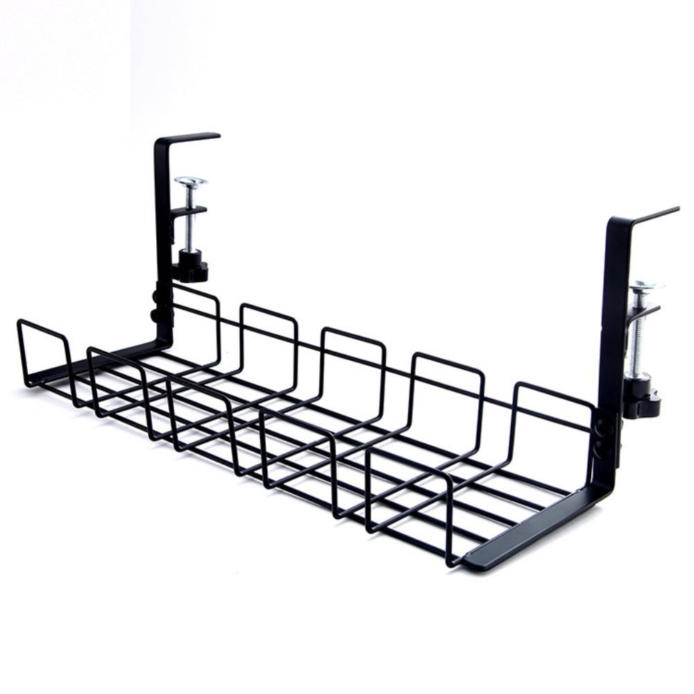 iDock Portable Wrought Iron Desktop Wire Storage and Sorting Shelf Desk Side Storage Shelf Hanging Wire Shelf - iDock Laptopstand
