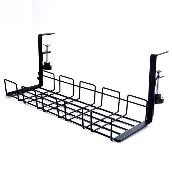 iDock Portable Wrought Iron Desktop Wire Storage and Sorting Shelf Desk Side Storage Shelf Hanging Wire Shelf - iDock Laptopstand