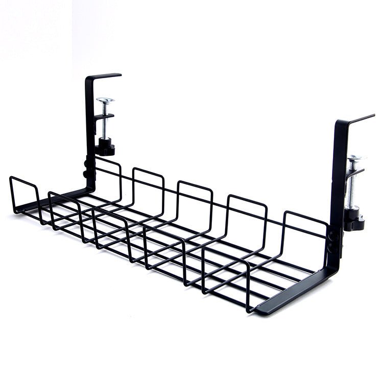 iDock Portable Wrought Iron Desktop Wire Storage and Sorting Shelf Desk Side Storage Shelf Hanging Wire Shelf - iDock Laptopstand