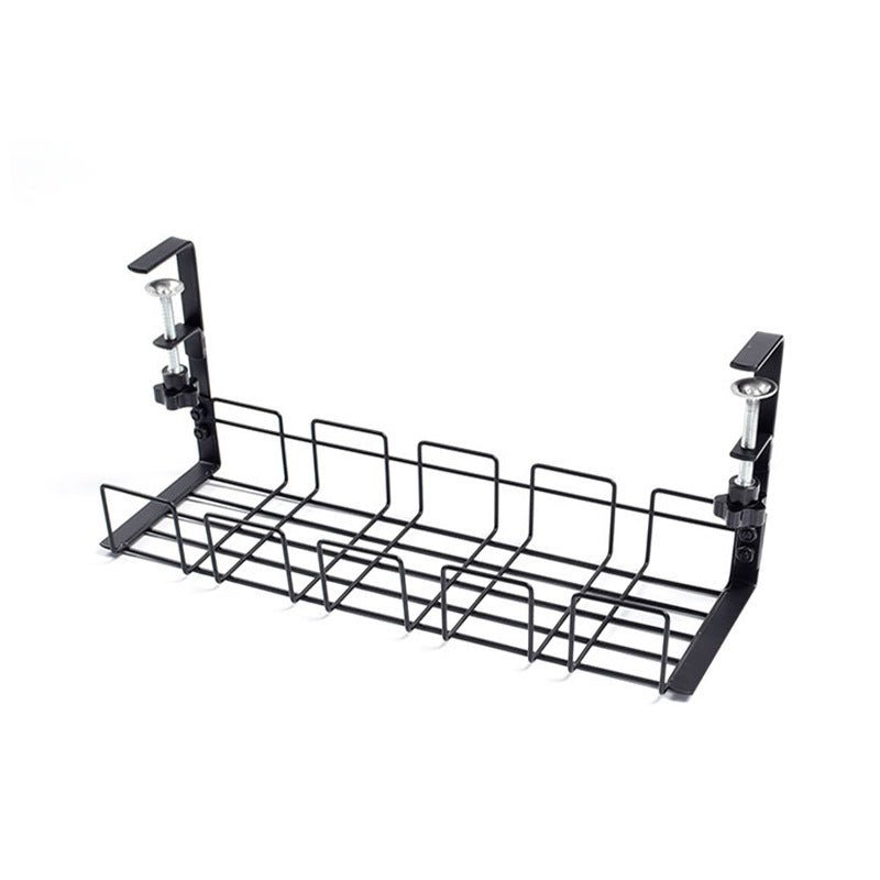 iDock Portable Wrought Iron Desktop Wire Storage and Sorting Shelf Desk Side Storage Shelf Hanging Wire Shelf - iDock Laptopstand