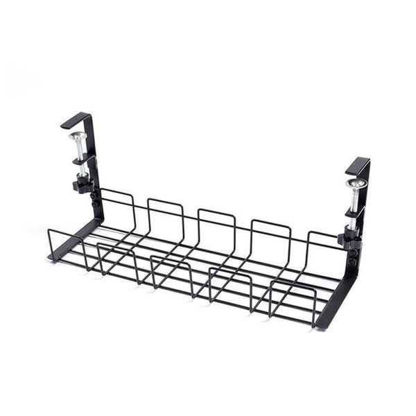 iDock Portable Wrought Iron Desktop Wire Storage and Sorting Shelf Desk Side Storage Shelf Hanging Wire Shelf - iDock Laptopstand