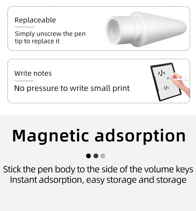 iDock Revocable Magnetic Active Stylus Pen for iPad from 2018 with Type C Port - iDock Laptopstand
