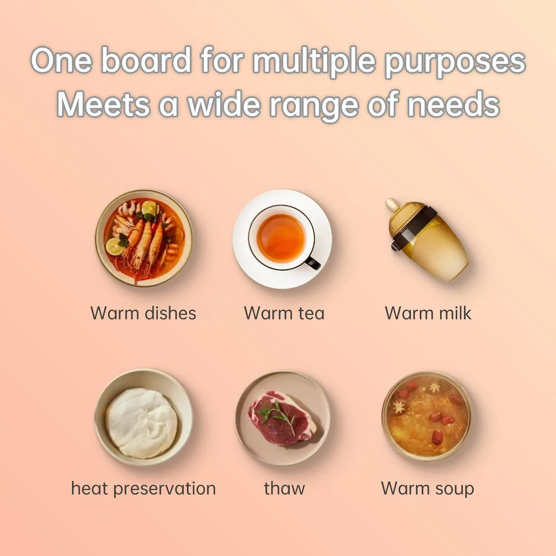 iDock Smart Household Portable Folding Food Warming Mat Easy Storage Electric Warming Tray for Food Silicone Food Warming Pad - iDock Laptopstand